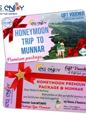 Munnar Honeymoon Premium Package E-Gift Voucher